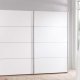 TVILUM Verona Skydedrsskab - hvid tr, 2 skydedre, bred