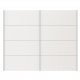 TVILUM Verona Skydedrsskab - hvid tr, 2 skydedre, bred