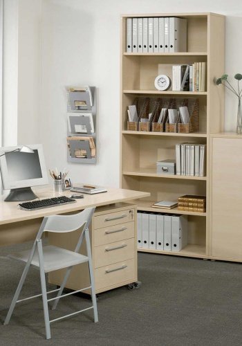 TVILUM Prima skrivebord - egestruktur, stl stel