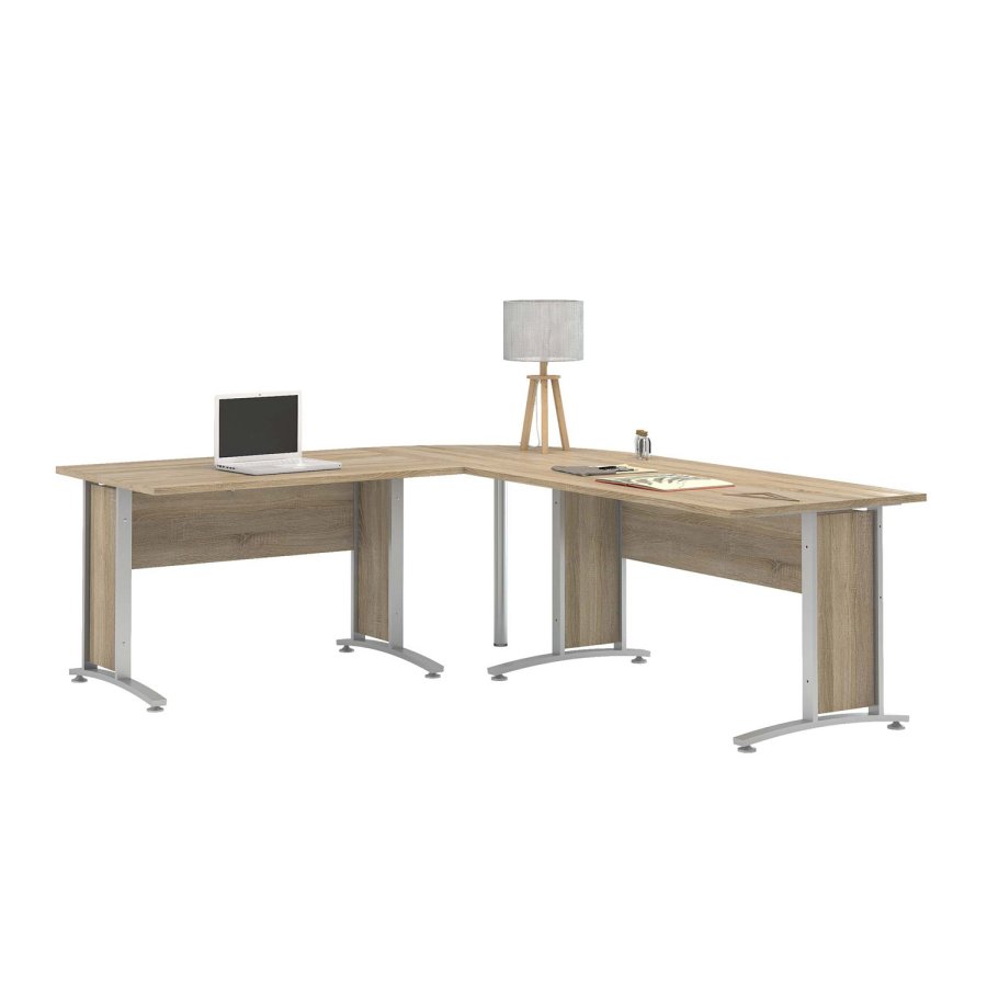 TVILUM Prima skrivebord - egestruktur, stl stel