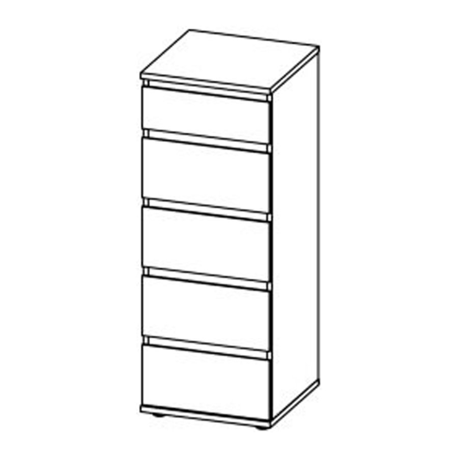 TVILUM Nova  Kommode - Hvid komposittr, (107x40)