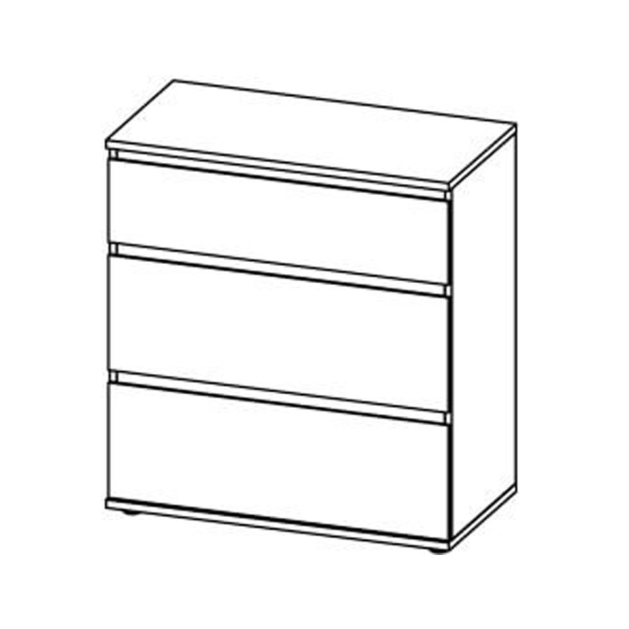 TVILUM Nova  Kommode - Hvid Komposittr, (107x76)