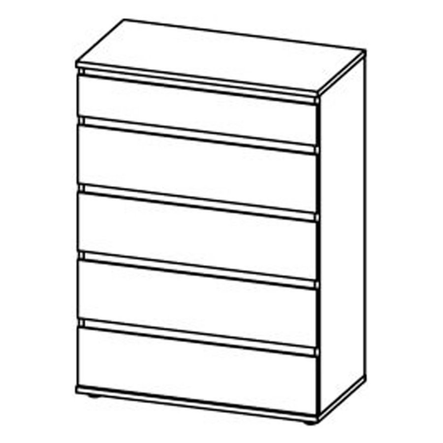 TVILUM Nova Kommode - Naturfarvet komposittr, Eg struktur, (107x40)