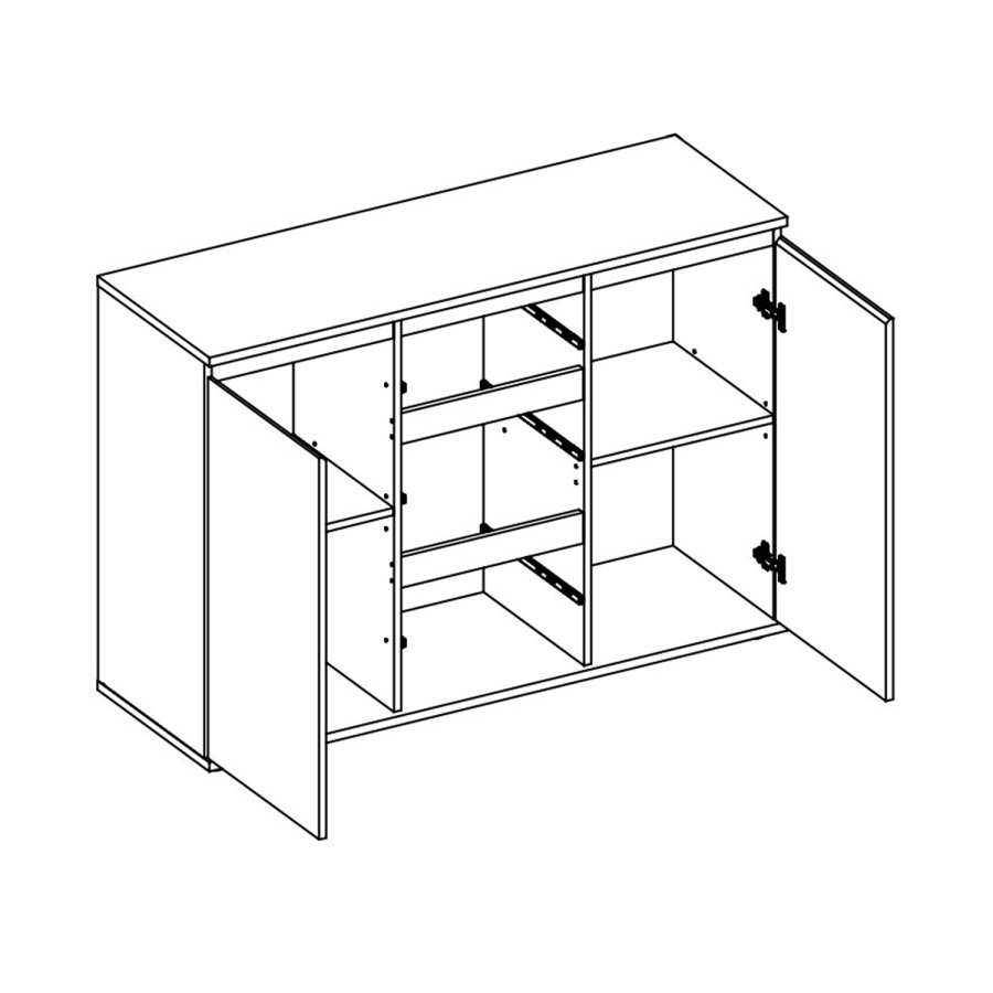 TVILUM Nova Sknk - Naturfarvet komposittr, Eg struktur, (84x40)
