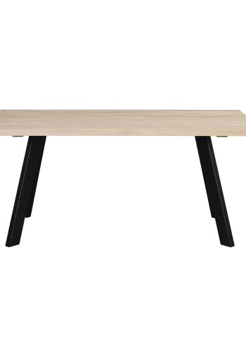ROWICO rektangulr Fred spisebord - hvidvasket eg og sort metal (170x95)