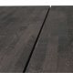 ROWICO Fred plankebord - mrkebrun eg og sort metal (240x100) 