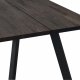 ROWICO Fred plankebord - mrkebrun eg og sort metal (240x100) 