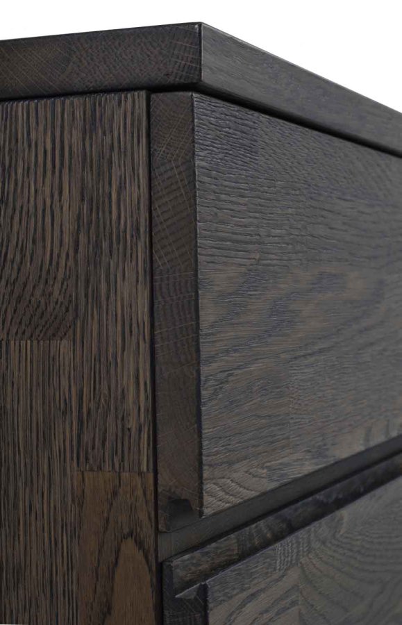 ROWICO Fred sknk - mrkebrun eg, m. 2 skuffer og 3 lger 