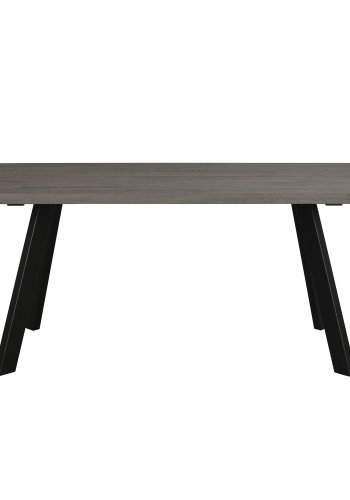 ROWICO rektangulr Fred spisebord - mrkebrun eg og sort metal (170x95)
