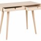 ACT NORDIC Century Skrivebord - Naturtr,  Eg Struktur, m. skuffer, Rektangulr, (74x45)