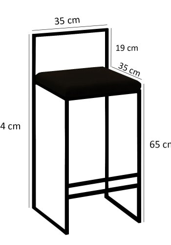 NORDVÄRK Nordic 1 barbord og 4 barstole, m. rygln og fodsttte - brun melamin og sort metal