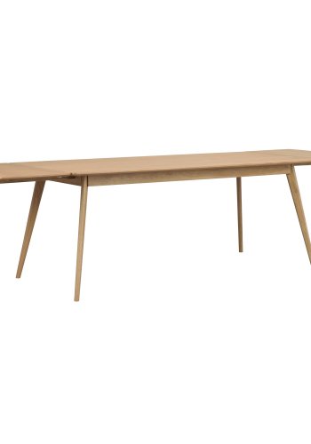 ROWICO rektangulr Yumi spisebord m. udtrk - natur egetrsfiner og eg (190x90)