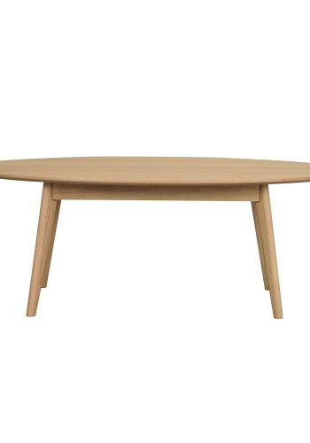 ROWICO oval Yumi sofabord - natur egetrsfiner og eg (130x65)