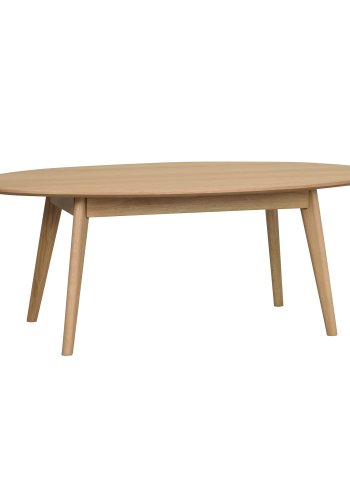 ROWICO oval Yumi sofabord - natur egetrsfiner og eg (130x65)