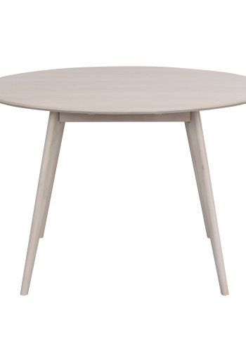 ROWICO rund Yumi spisebord - hvidvasket egetrsfiner og eg (115)