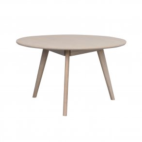 ROWICO rund Yumi sofabord - hvidvasket egetrsfiner og eg (90)