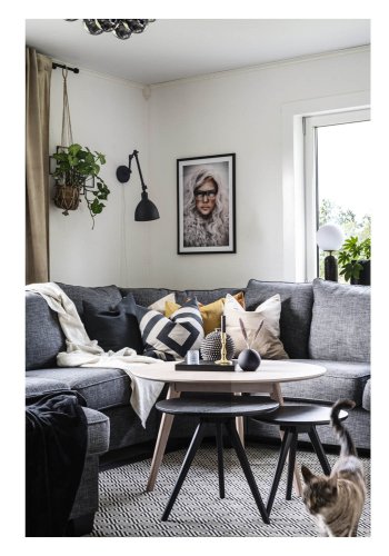 ROWICO rund Yumi sofabord - hvidvasket egetrsfiner og eg (90)