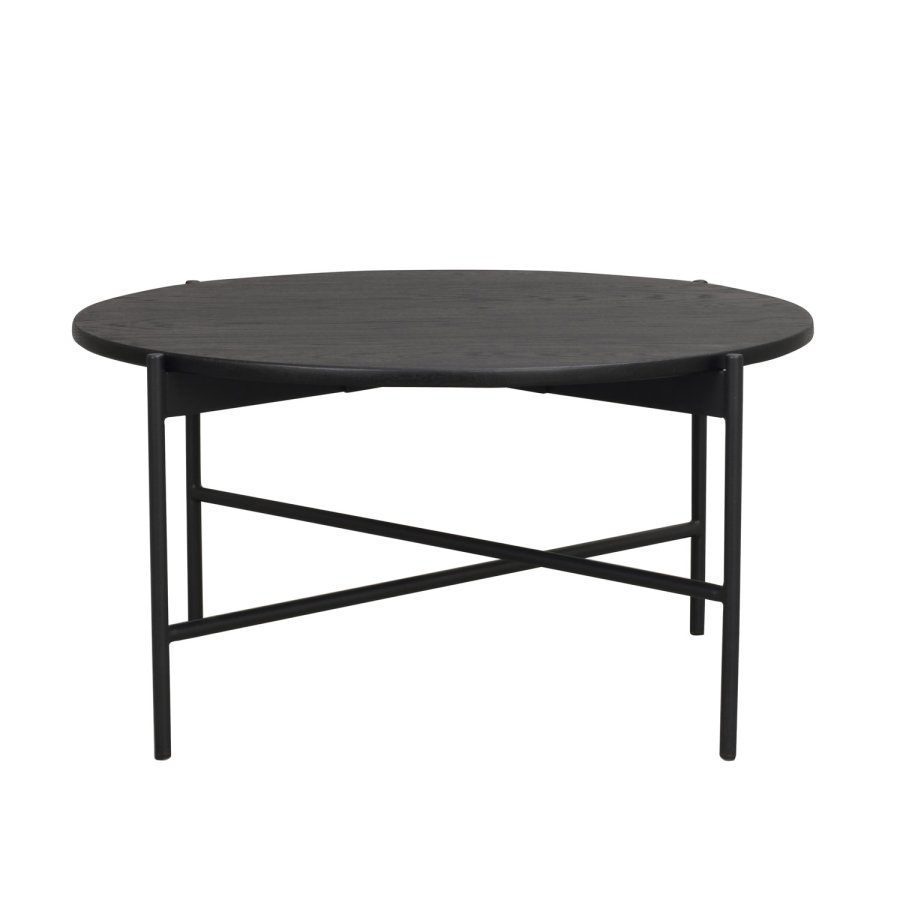 ROWICO rund Skye sofabord - sort egetrsfiner og metal (85)