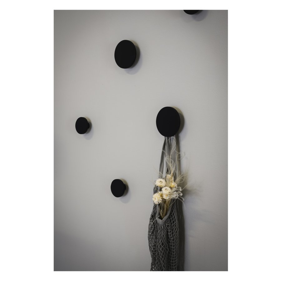 ROWICO rektangulr Milford vgspejl m. hylde - spejlglas og sort eg (74x52)