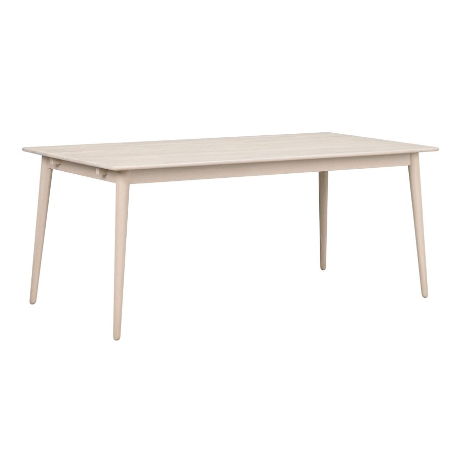 ROWICO Tyler rektangulrt spisebord - massivt hvidpigmenteret egetr (180x90)