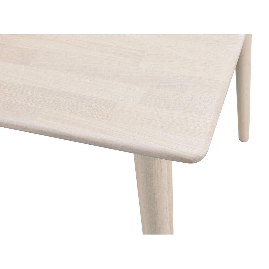 ROWICO Tyler rektangulrt spisebord - massivt hvidpigmenteret egetr (180x90)