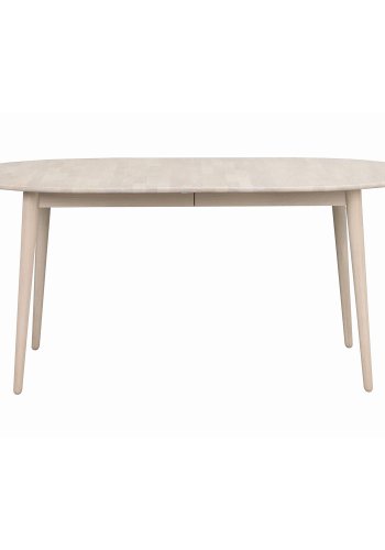 ROWICO Tyler ovalt spisebord, m. udtrk - massivt hvidpigmenteret egetr (170/210x105)