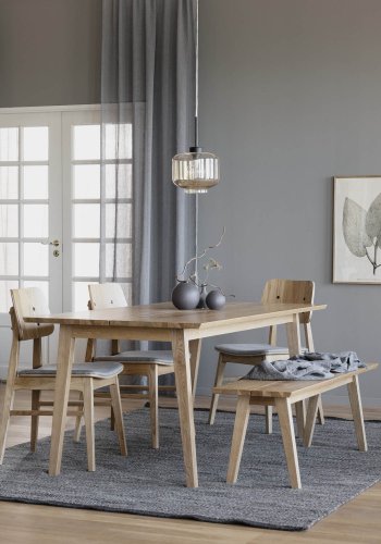 ROWICO Melfort spisebord - brstet vildeg finér (180x90)