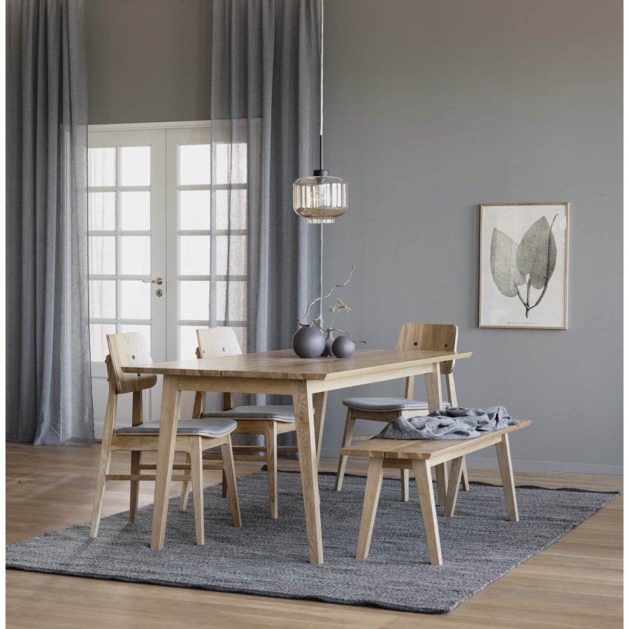 ROWICO Melfort spisebord - brstet vildeg finér (180x90)