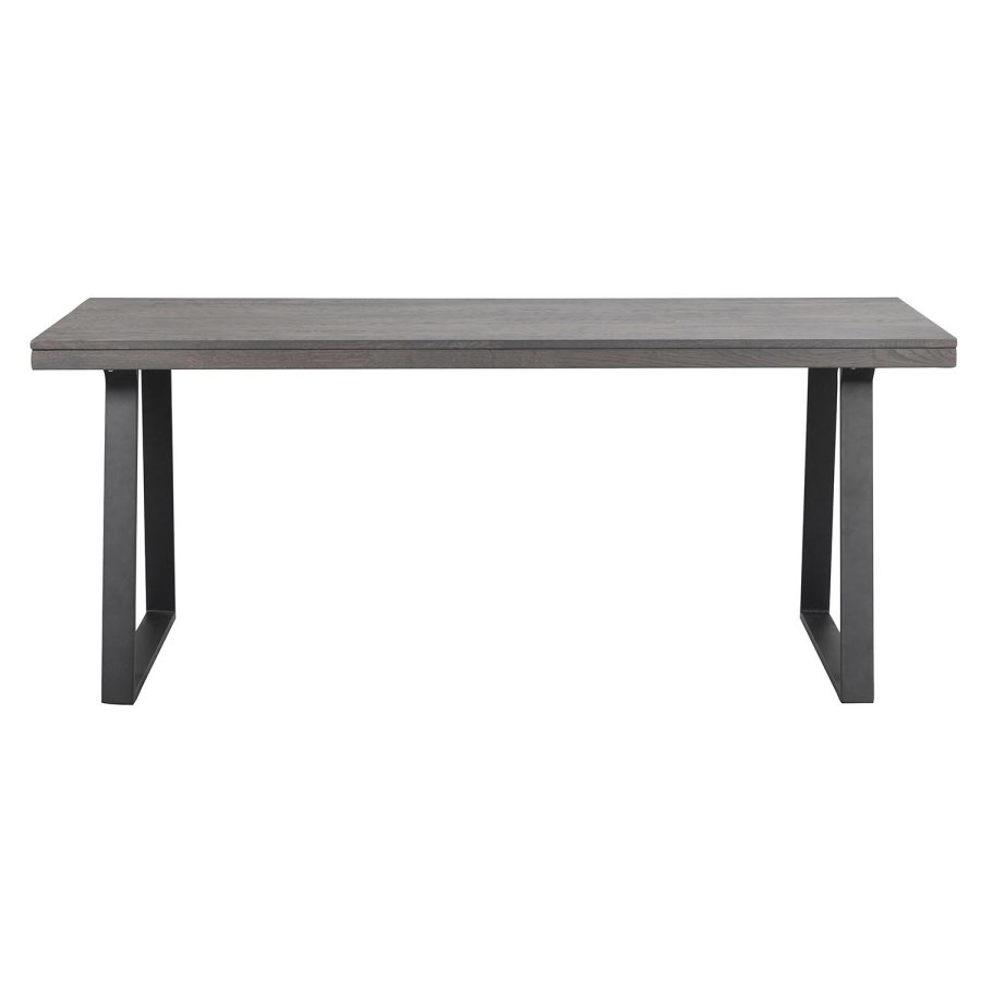 ROWICO Brooklyn spisebord brun tr og sort metal (170x95)