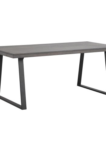 ROWICO Brooklyn spisebord brun tr og sort metal (170x95)