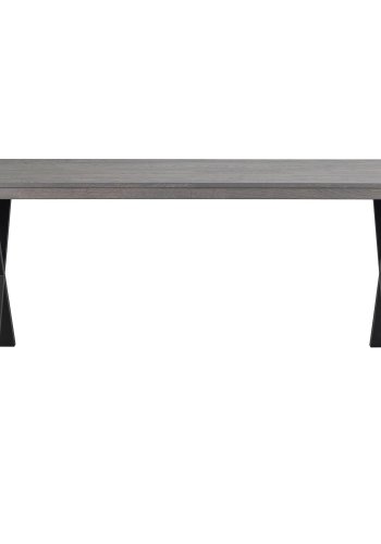 ROWICO Brooklyn spisebord - brun tr og sort metal (170x95)