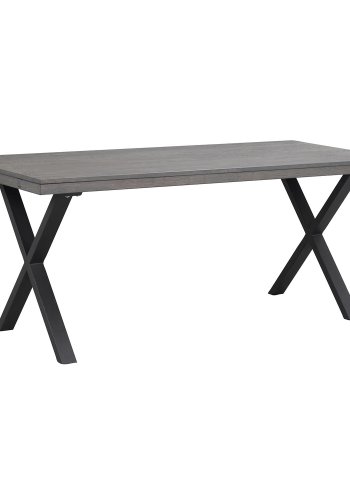 ROWICO Brooklyn spisebord - brun tr og sort metal (170x95)