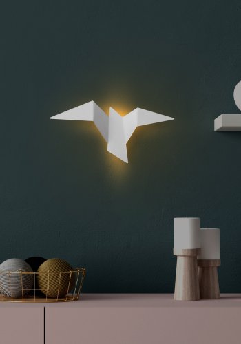 LUMI Pacal? M vglampe - hvid metal