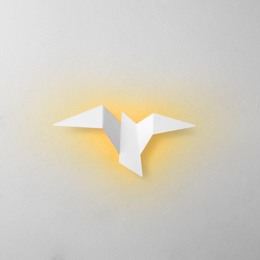 LUMI Pacal? M vglampe - hvid metal