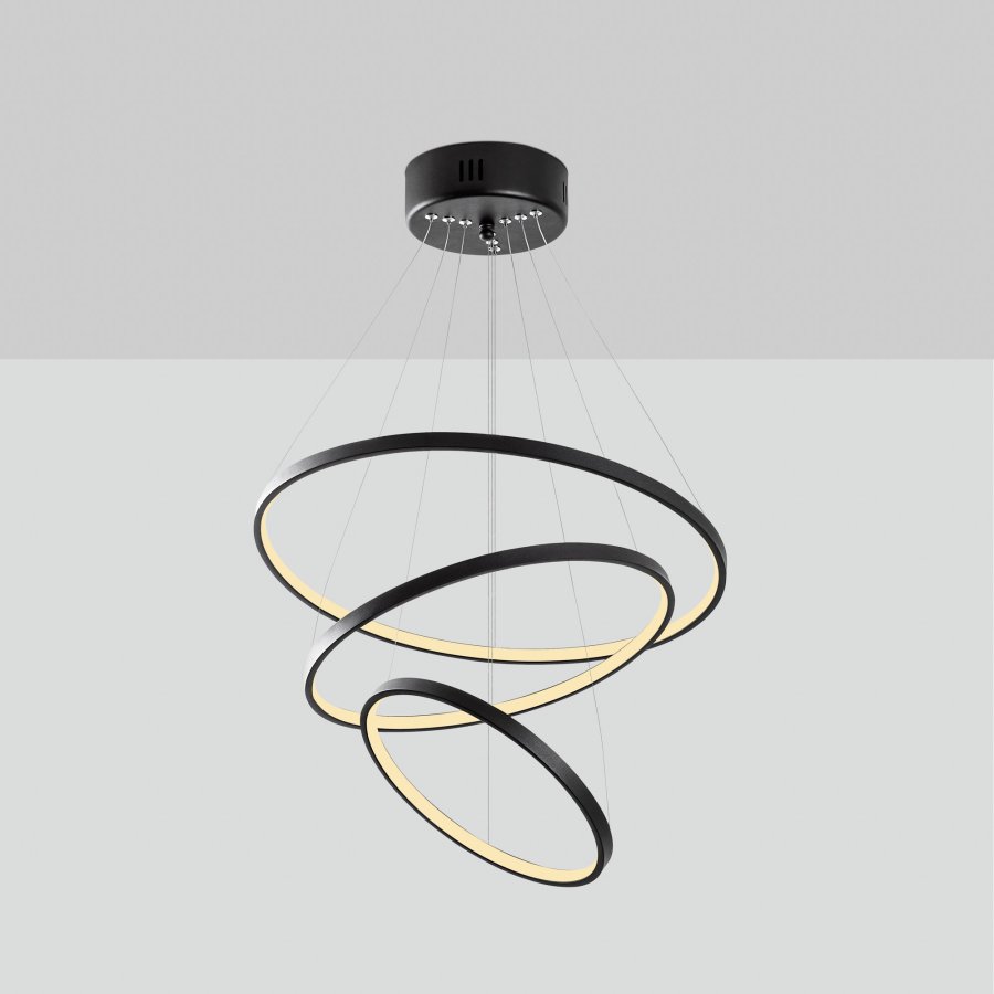 LUMI Simit loftlampe - sort metal