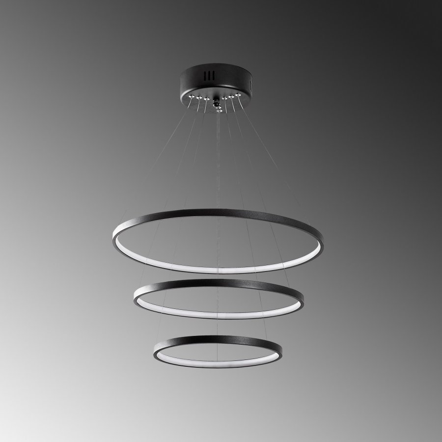 LUMI Simit loftlampe - sort metal
