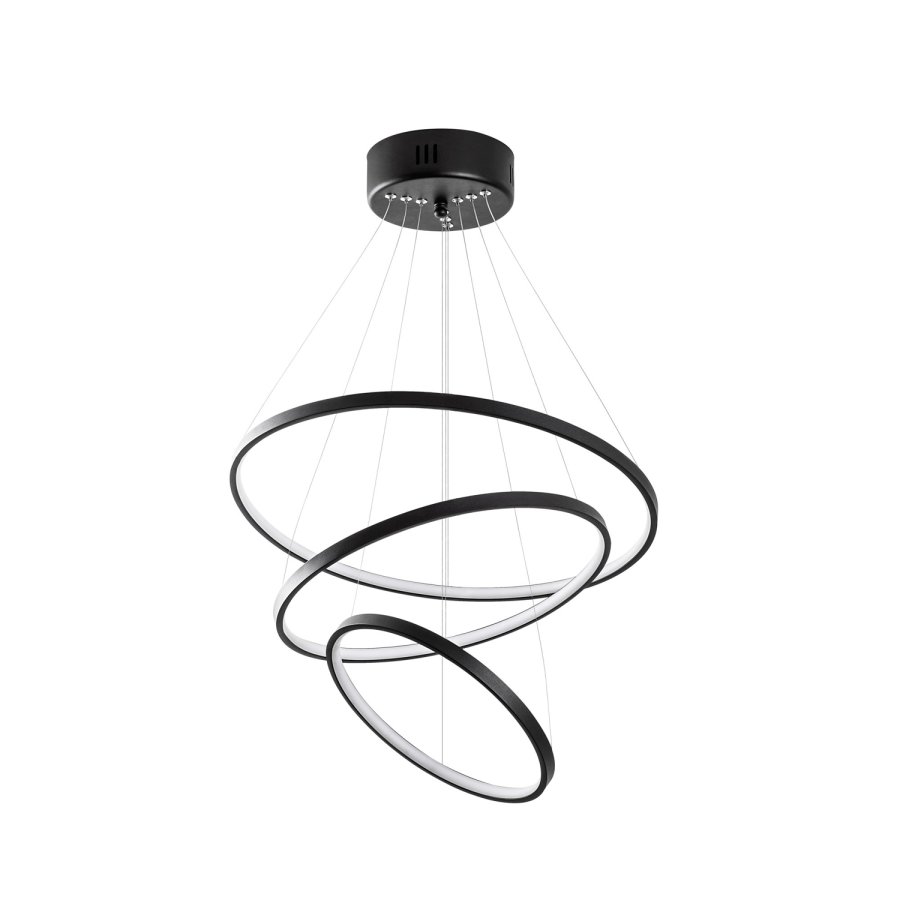 LUMI Simit loftlampe - sort metal