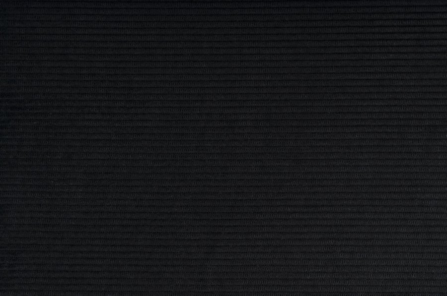 ZUIVER Ridge Rib Kink spisebordsstol, m. armln - sort fljl polyester/nylon og slv krom