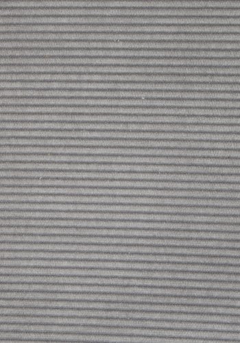 ZUIVER Ridge Rib spisebordsstol, m. armln - lysegr fljl polyester og slv krom