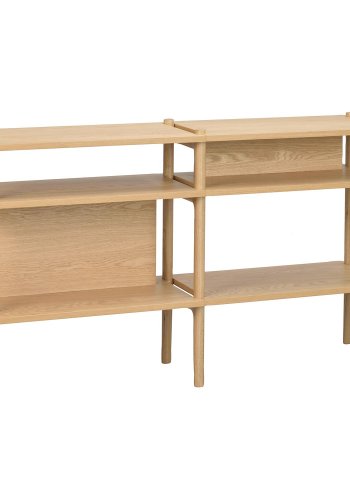 ROWICO Holton konsolbord, m. 4 hylder - natur egetrsfiner (140x80)