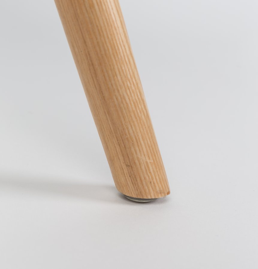 ZUIVER Albert Kuip lnestol, m. armln - taupe plastik og natur asketr