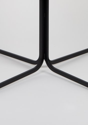 ZUIVER Nikki lnestol, m. armln - sort PU og sort stl