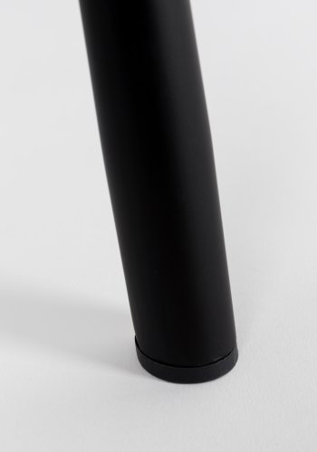 ZUIVER Brit lnestol, m. armln - mrkegr fljl polyester og sort stl