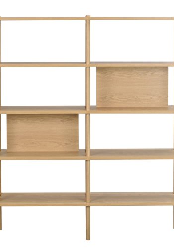 ROWICO Holton bogreol - natur egetrsfiner og egetr (140x166)