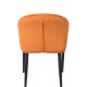 WHITE LABEL LIVING Catelyn spisebordsstol, m. armln - orange stof og metal