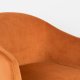 WHITE LABEL LIVING Catelyn spisebordsstol, m. armln - orange stof og metal