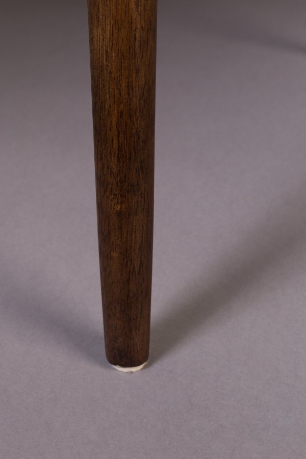 DUTCHBONE Torrance spisebordsstol, m. armln - brun polyester og brun tr