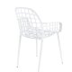 ZUIVER Albert Kuip havestol, m. armln, stabelbar - hvid aluminium