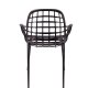 ZUIVER Albert Kuip havestol, m. armln, stabelbar - sort aluminium