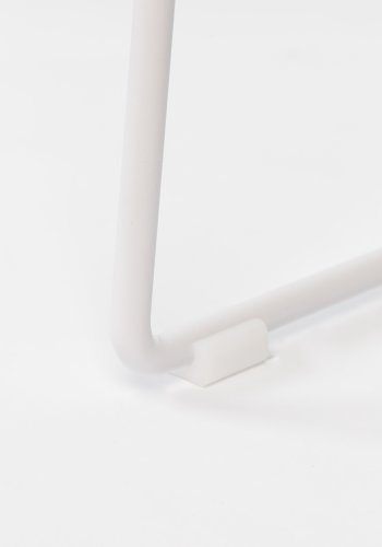 WHITE LABEL LIVING Tango spisebordsstol, m. armln - hvid polypropylen og stl